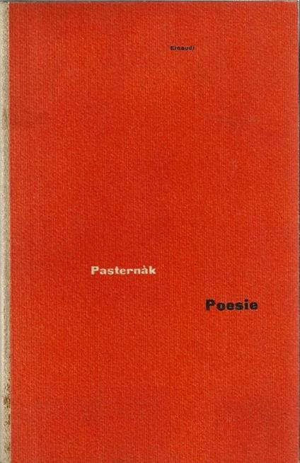 Poesie - Boris Pasternak - copertina
