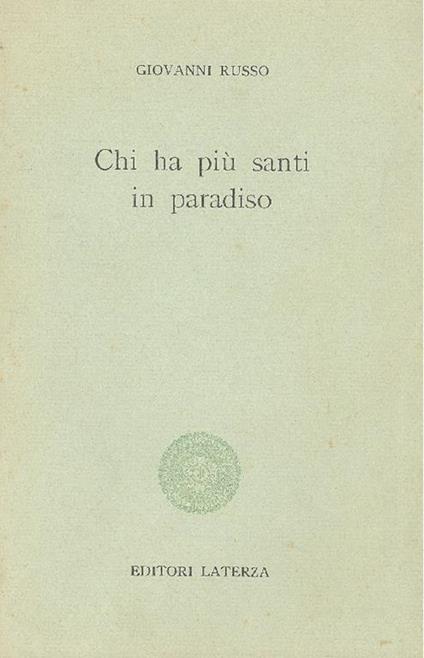 Chi ha più santi in Paradiso - Giovanni Russo - copertina
