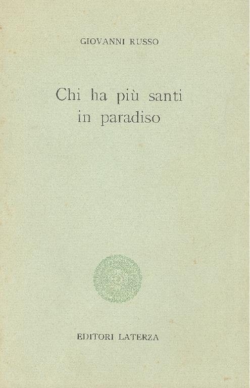 Chi ha più santi in Paradiso - Giovanni Russo - copertina