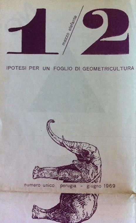 1/2 elefante. Ipotesi per un foglio di geometricultura - Umberto Raponi - copertina