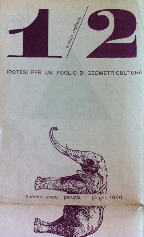 1/2 elefante. Ipotesi per un foglio di geometricultura - Umberto Raponi - copertina