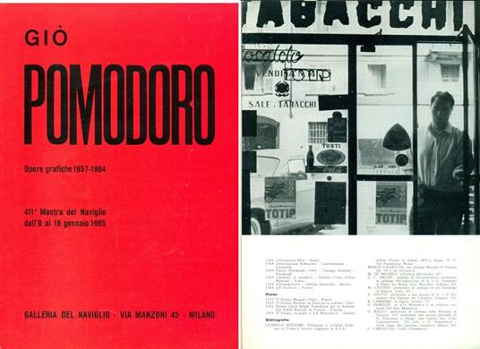 Giò Pomodoro. Opere grafiche 1957-1964. 411° Mostra del Naviglio, 1965 - Giò Pomodoro - copertina