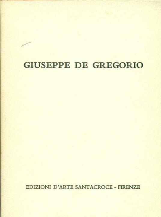 Giuseppe De Gregorio - Giuseppe De Gregorio - copertina