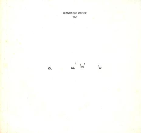 a àb' b - Giancarlo Croce - copertina