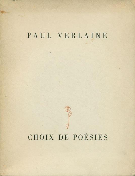 Choix de Poesies - Paul Verlaine - copertina