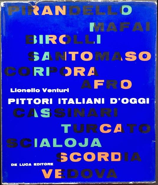 Pittori italiani d'oggi - Lionello Venturi - copertina