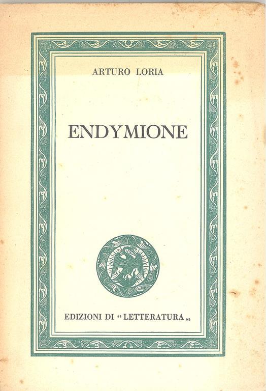 Endymione - Arturo Loria - copertina