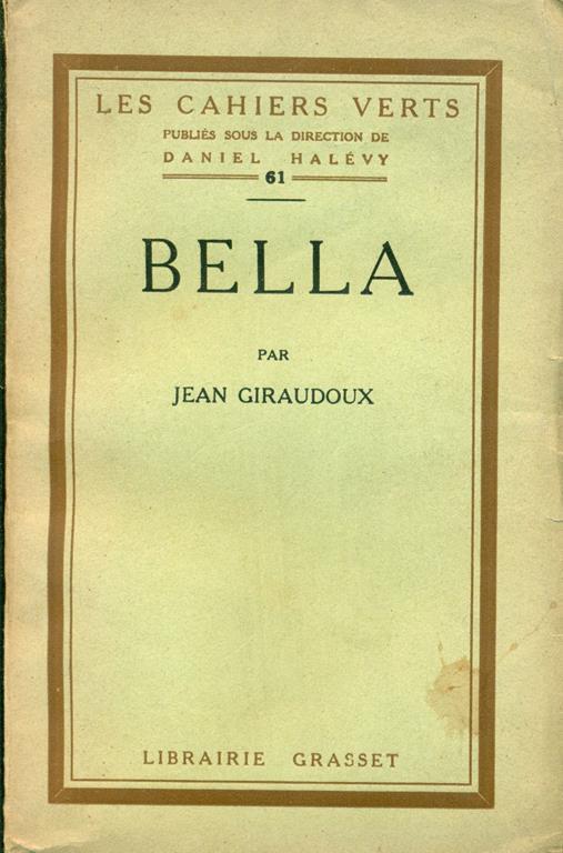Bella - Jean Giraudoux - copertina