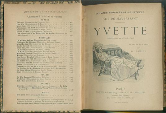 Yvette - Guy de Maupassant - copertina