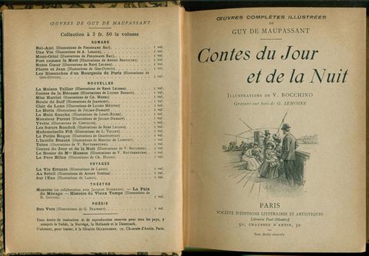 Contes du Jour et de la Nuit - Guy de Maupassant - copertina