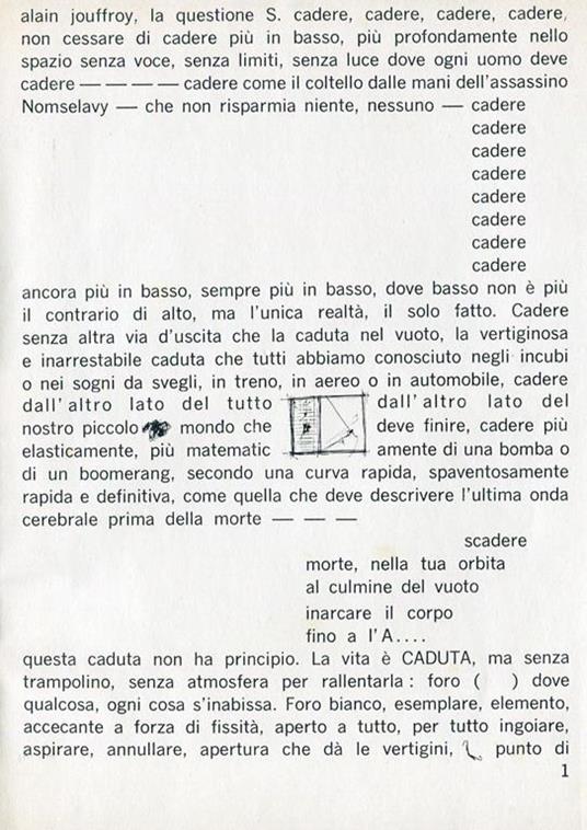 La questione S Prima edizione - Alain Jouffroy - copertina