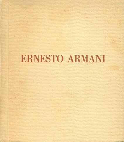 Ernesto Armani - Ernesto G. Armani - copertina