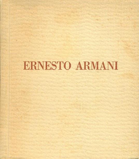 Ernesto Armani - Ernesto G. Armani - copertina