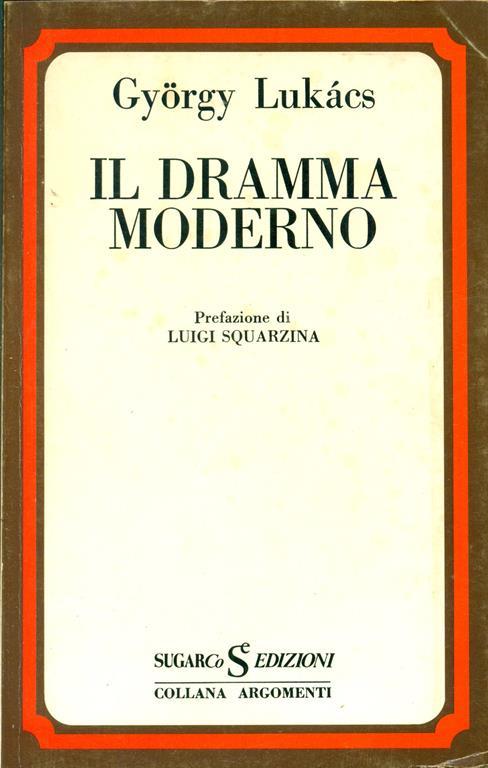 Il dramma moderno - György Lukács - copertina