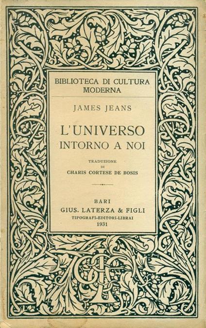 L' universo intorno a noi - James Jeans - copertina