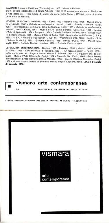 Lavonen - Ahti Lavonen - copertina