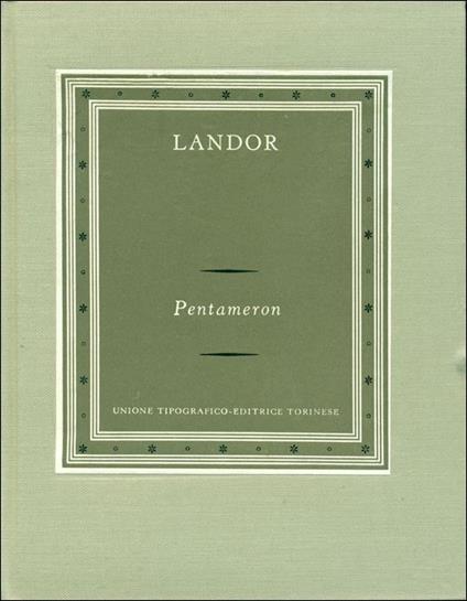 Pentameron - Savage Landor - copertina