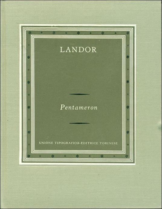 Pentameron - Savage Landor - copertina