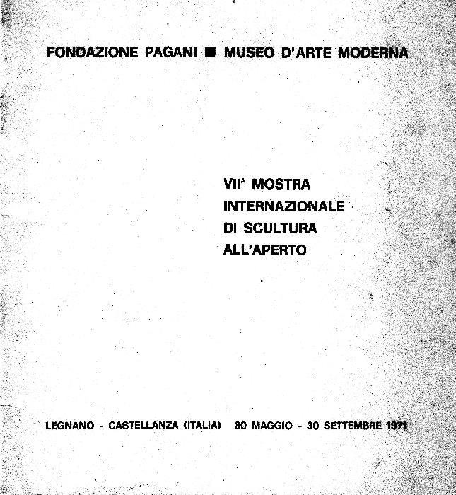 VII Mostra Internazionale di Scultura all'aperto