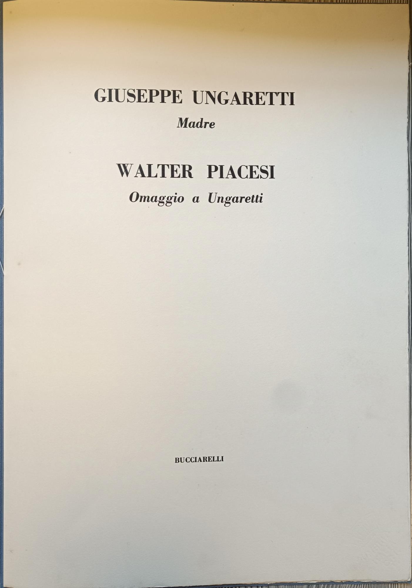Madre. Omaggio a Ungaretti