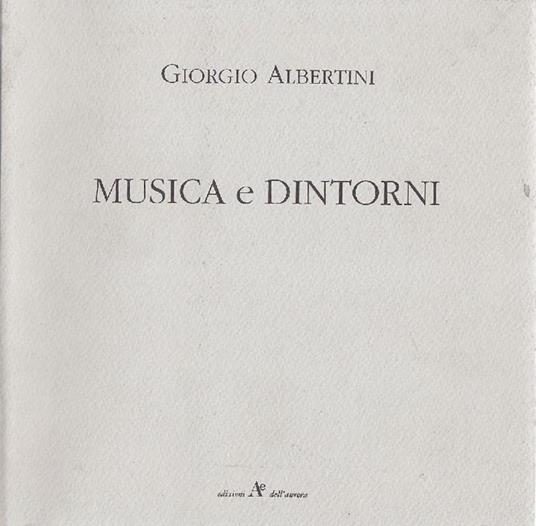 Musica e dintorni - Giorgio Albertini - copertina