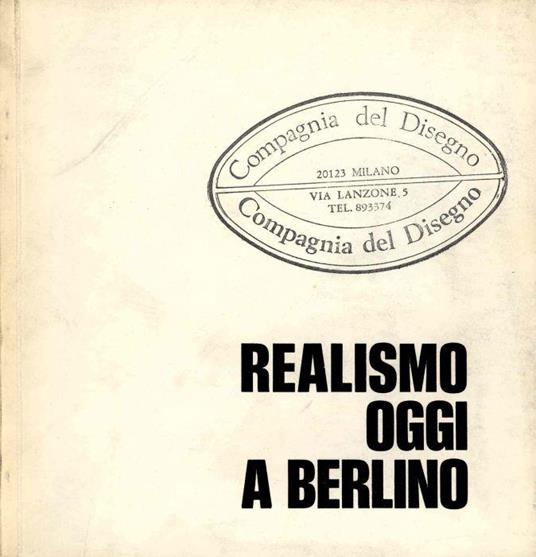 Realismo oggi a Berlino - Mario De Micheli - copertina