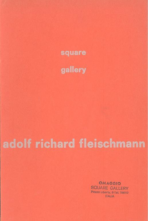 Adolf Richard Fleischmann - Adolf Richard Fleischmann - copertina
