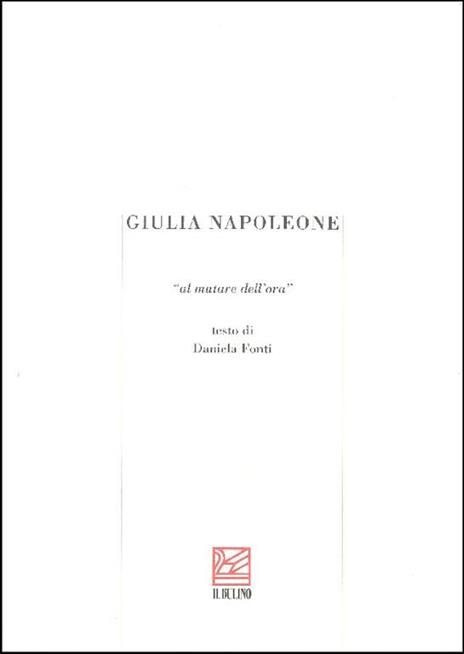 Giulia Napoleone. ''Al mutare dell'orà' - Daniela Fonti - copertina