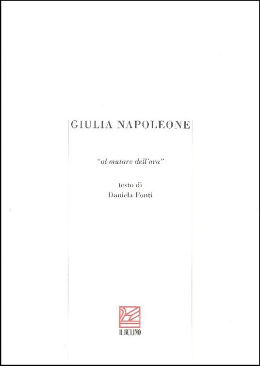 Giulia Napoleone. ''Al mutare dell'orà' - Daniela Fonti - copertina