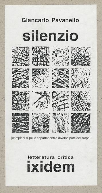 Silenzio - Giancarlo Pavanello - copertina