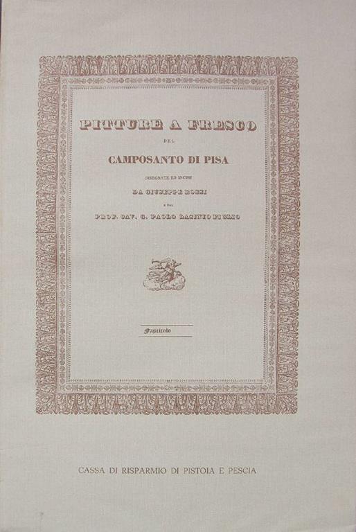Pitture a fresco del Camposanto di Pisa - Giuseppe Rossi - copertina