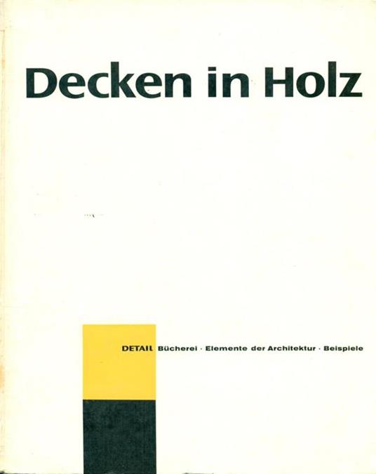 Decken in Holz - copertina