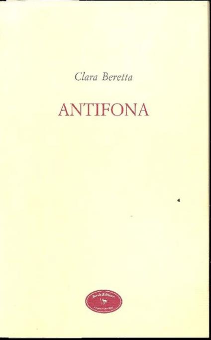Antifona - Clara Beretta - copertina