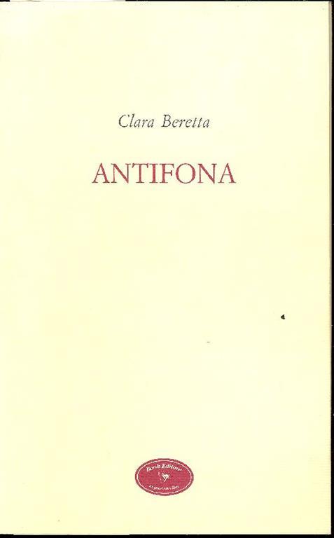 Antifona - Clara Beretta - copertina