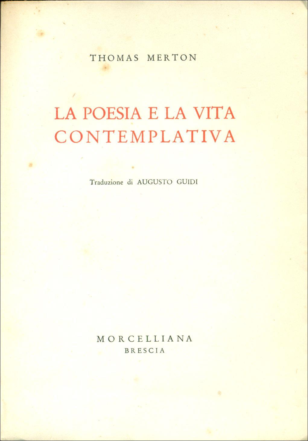 La poesia e la vita contemplativa