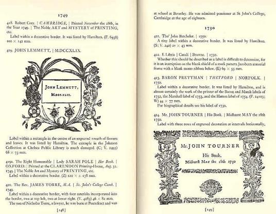 Early Printed Book Labels - Brian North Lee - copertina