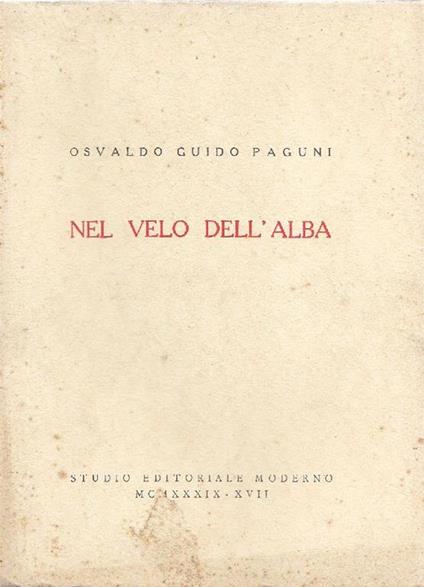 Nel velo dell'alba - Osvaldo Guido Paguini - copertina