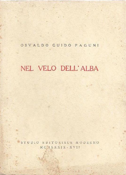 Nel velo dell'alba - Osvaldo Guido Paguini - copertina
