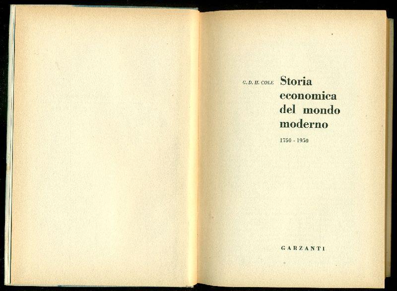 Storia economica del mondo moderno 1750-1950