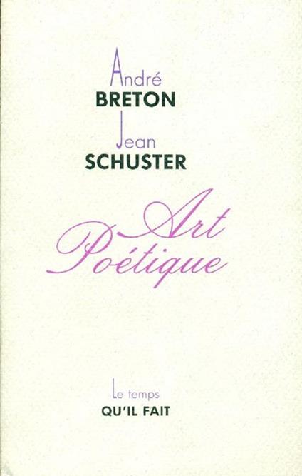 Art Poétique - André Breton - copertina