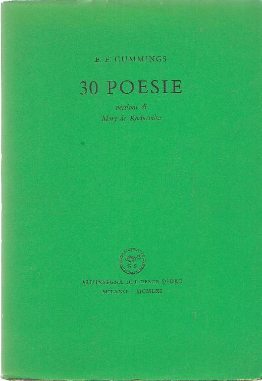 30 poesie - Edward E. Cummings - copertina