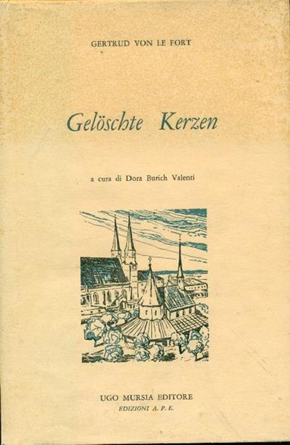 Geloschte Kerzen - Gertrud von Le Fort - copertina