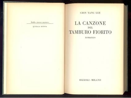 La canzone del tamburo fiorito - Chin Yang Lee - copertina