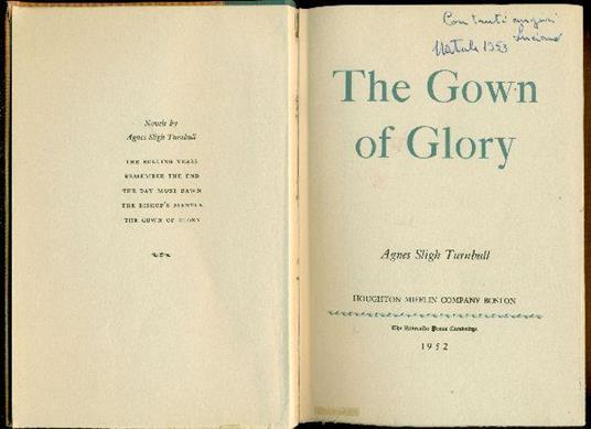 The Gown of Glory - Agnes Sligh Turnbull - copertina