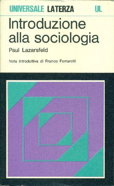Introduzione alla sociologia