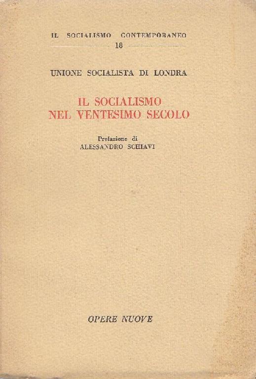 Il socialismo nel ventesimo secolo - copertina