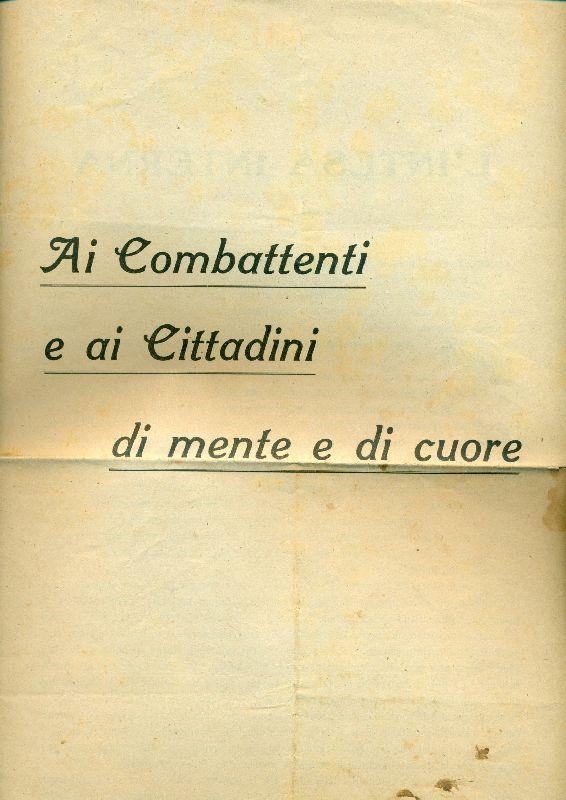 L' intesa interna