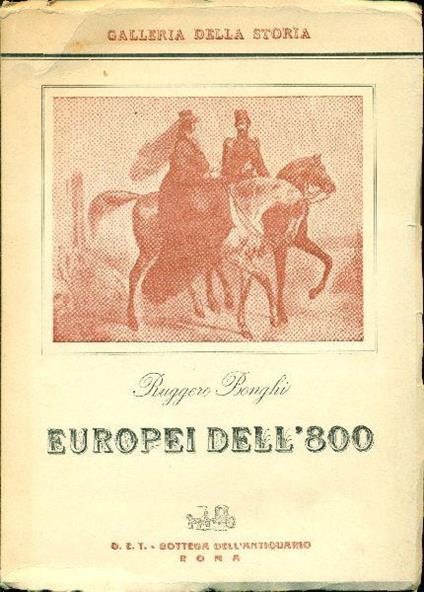 Europei dell'800 - Ruggero Bonghi - copertina