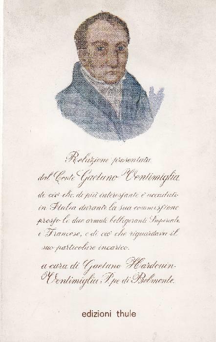 Relazione presentata dal Conte Gaetano Ventimiglia di ciò che di più interessante è accaduto in Ital - copertina