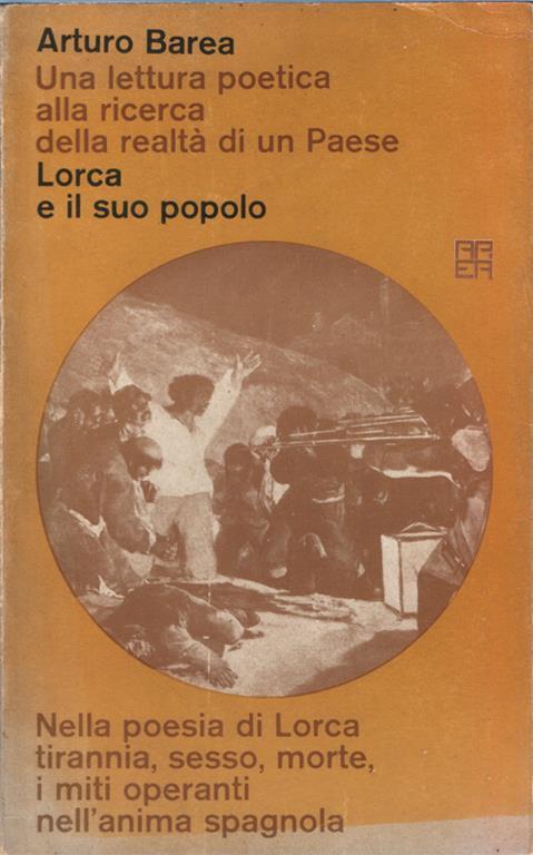 Lorca e il suo popolo - Arturo Barea - copertina